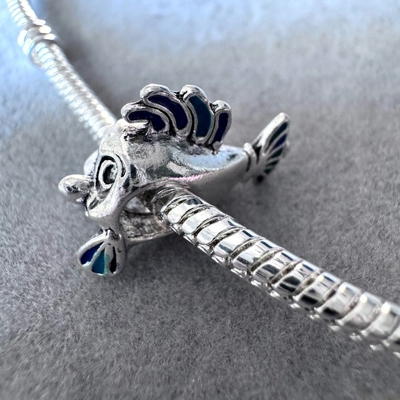 Disney The Little Mermaid Flounder Fish Enamel Charm fits PANDORA - Picture 2 of 5